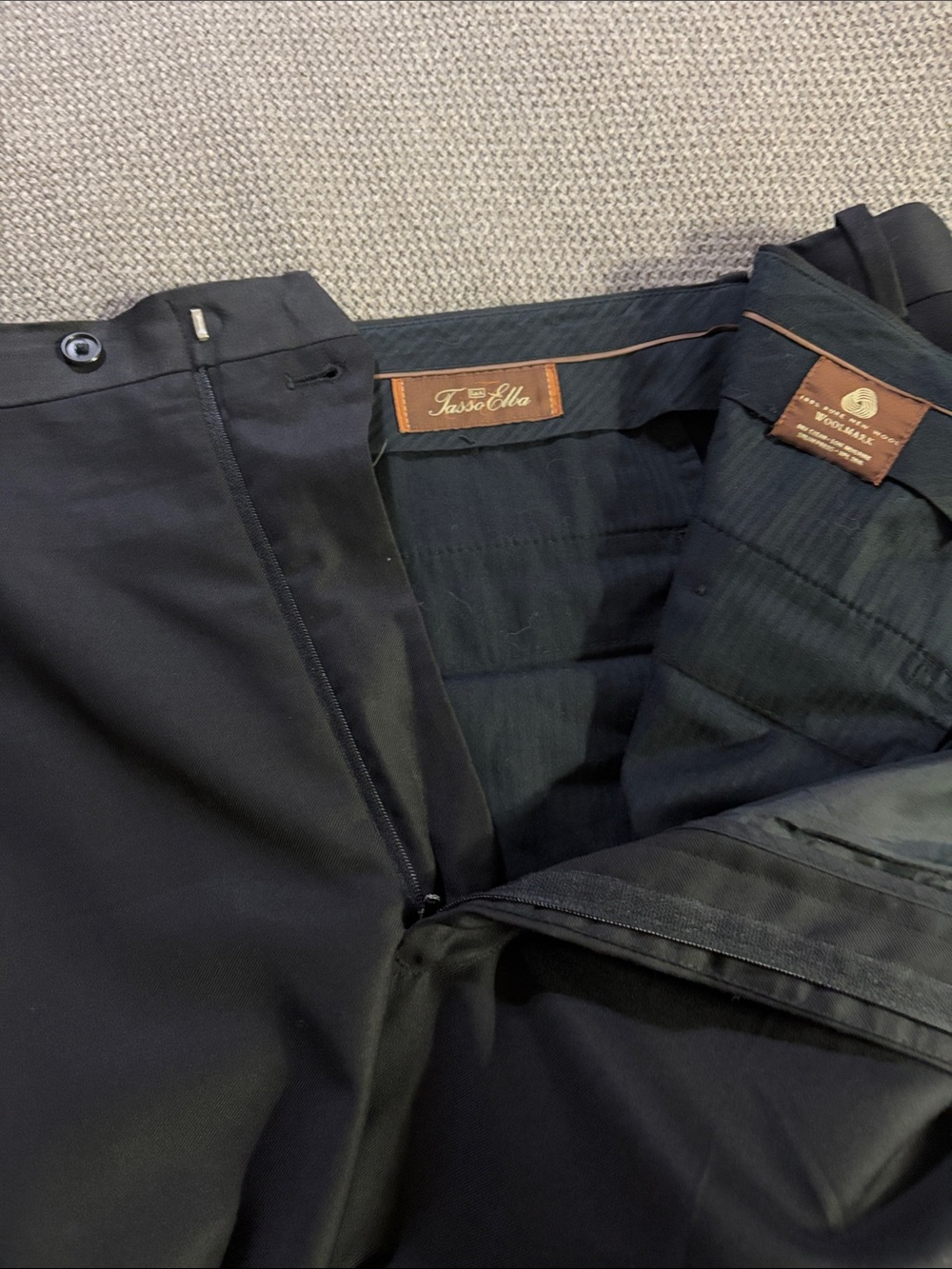 Tasso Elba Men's Black Dress Slacks - Classic Tailored Style